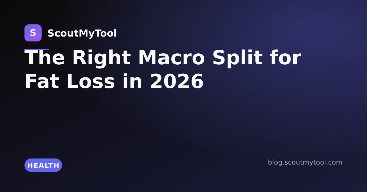 Right Macro Function The Right Macro Split for Fat Loss in 2026 — ScoutMyTool